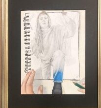Naomi Hansen - "Stepping into Life" - Wasatch - Drawing - Honorable Mention