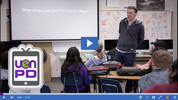 Utah Education Network Professional Development Video Screenshot