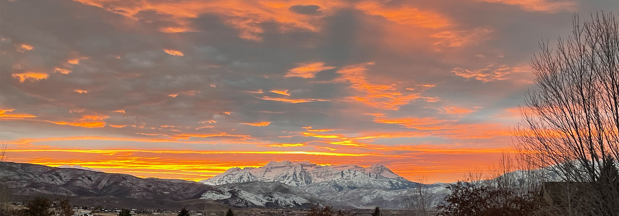 Heber Valley Sunset View of Mount Timpanogos